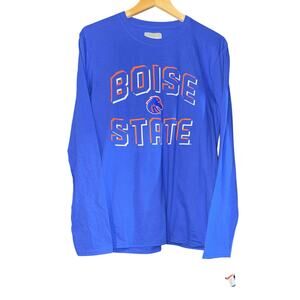 New Boise State Broncos Long Sleeve Shirt Women's Medium College NCAA Idaho Blue